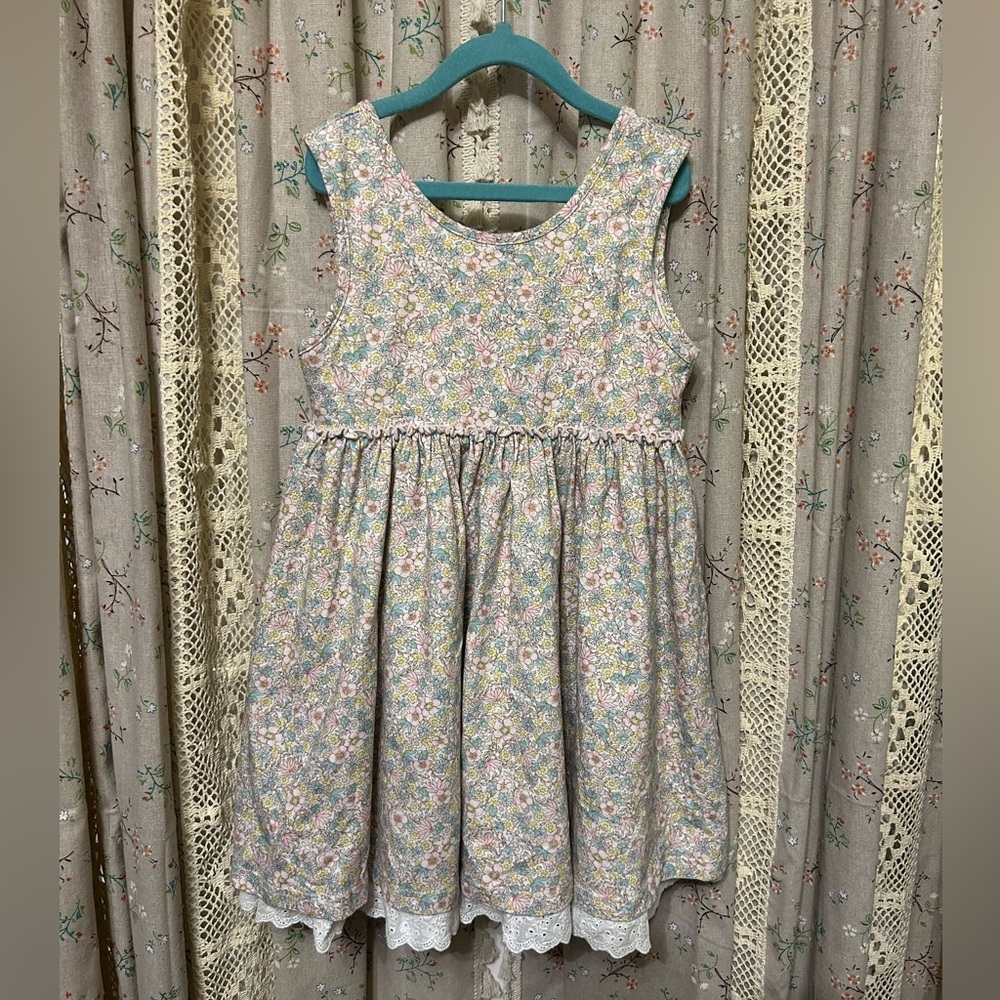 Serendipity Girl’s Layered Floral Eyelet‎ Dress Size 8